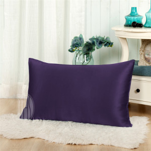 Suzhou Thxsilk Purple Color Plain Dyed Silk Pillowcase